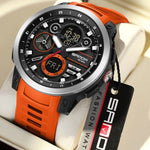 Sanda 3379 Sports Trend Multifunctional Waterproof Alarm Clock Reminder Electronic Watch For Men