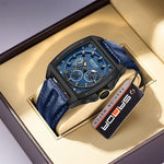 Sanda 5308 Three Eyes And Six Needles Quartz Watch For Men Large Dial