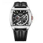 Sanda 5308 Three Eyes And Six Needles Quartz Watch For Men Large Dial