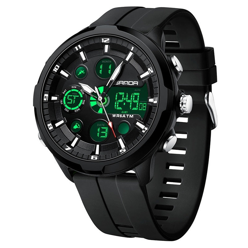 Sanda 9053 Analog Digital Waterproof Sports watch For Men