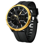 Sanda 9053 Analog Digital Waterproof Sports watch For Men