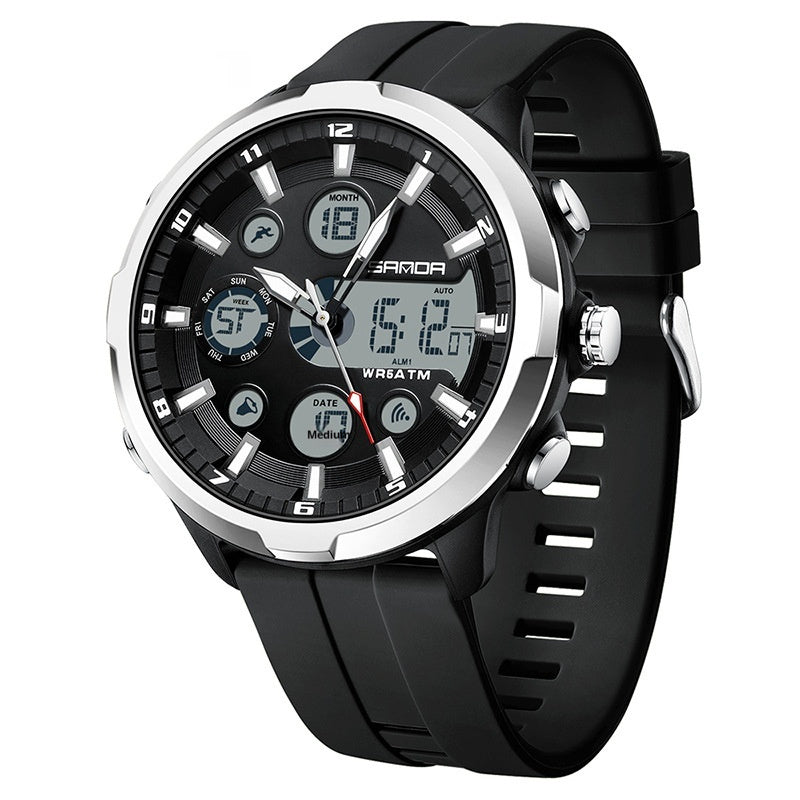 Sanda 9053 Analog Digital Waterproof Sports watch For Men
