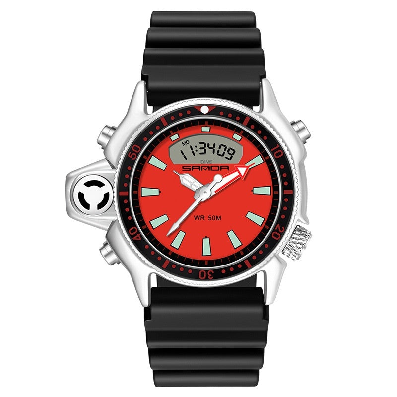 Sanda Sports Multifunctional Outdoor Waterproof Large Dial Watch for men 3008 & 3009