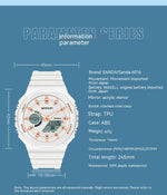 Sanda Sports Waterproof Analog Digital Watch for Men 6016 - TempoqWatch