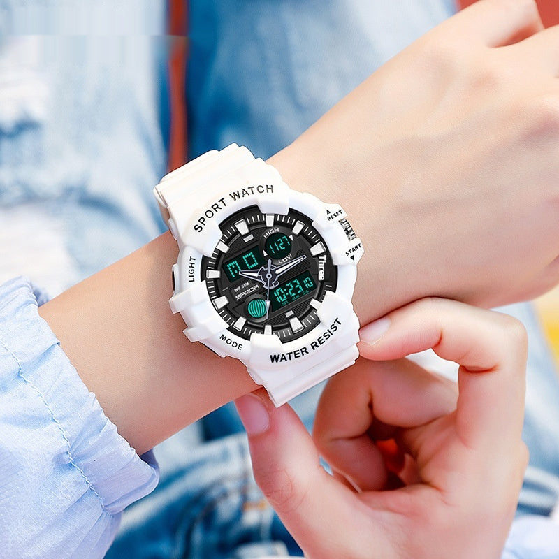 Sanda Trendy Sports Watch Waterproof Large Dial Luminous Unisex watch