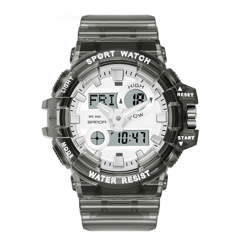 Sanda Trendy Sports Watch Waterproof Large Dial Luminous Unisex watch