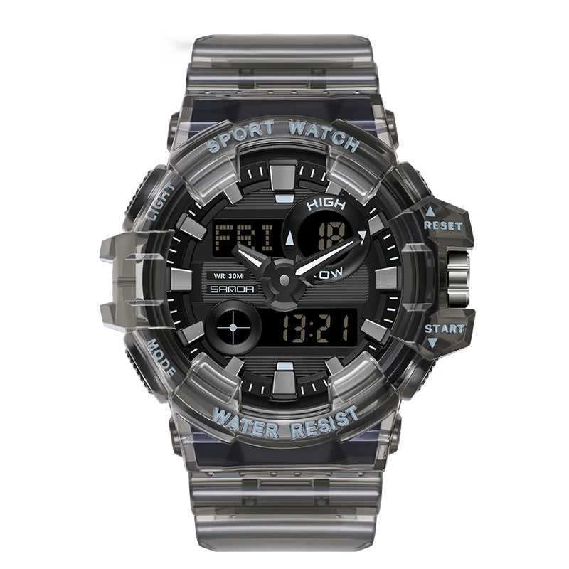 Sanda Trendy Sports Watch Waterproof Large Dial Luminous Unisex watch