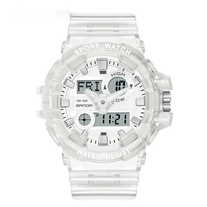 Sanda Trendy Sports Watch Waterproof Large Dial Luminous Unisex watch