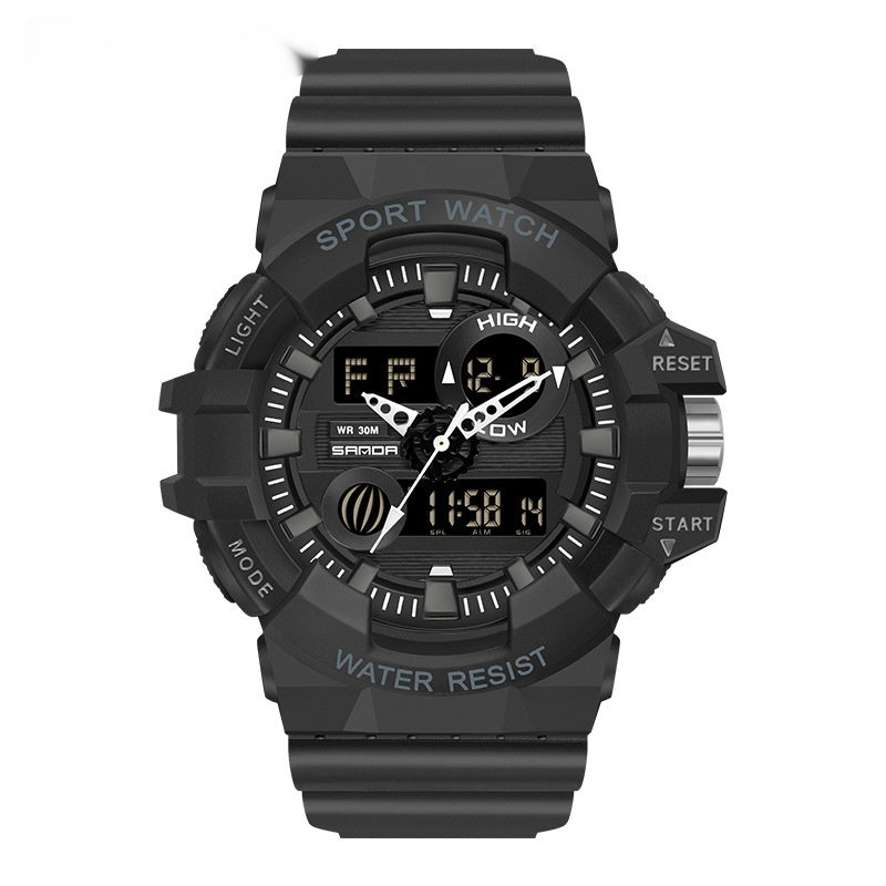 Sanda Trendy Sports Watch Waterproof Large Dial Luminous Unisex watch