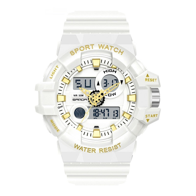 Sanda Trendy Sports Watch Waterproof Large Dial Luminous Unisex watch