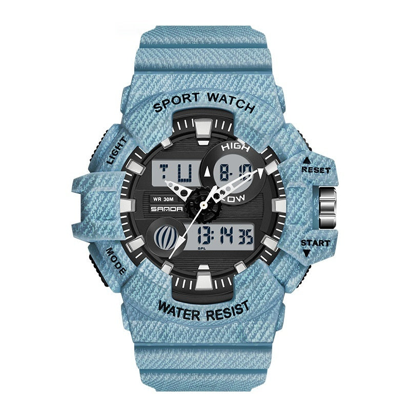 Sanda Trendy Sports Watch Waterproof Large Dial Luminous Unisex watch