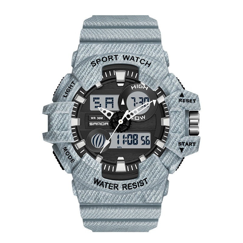Sanda Trendy Sports Watch Waterproof Large Dial Luminous Unisex watch