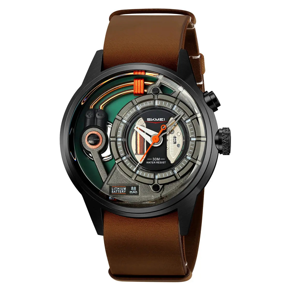 Shimei 2333 Creative Leather Belt Quartz watch for Men Skmei
