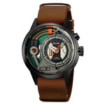 Shimei 2333 Creative Leather Belt Quartz watch for Men Skmei