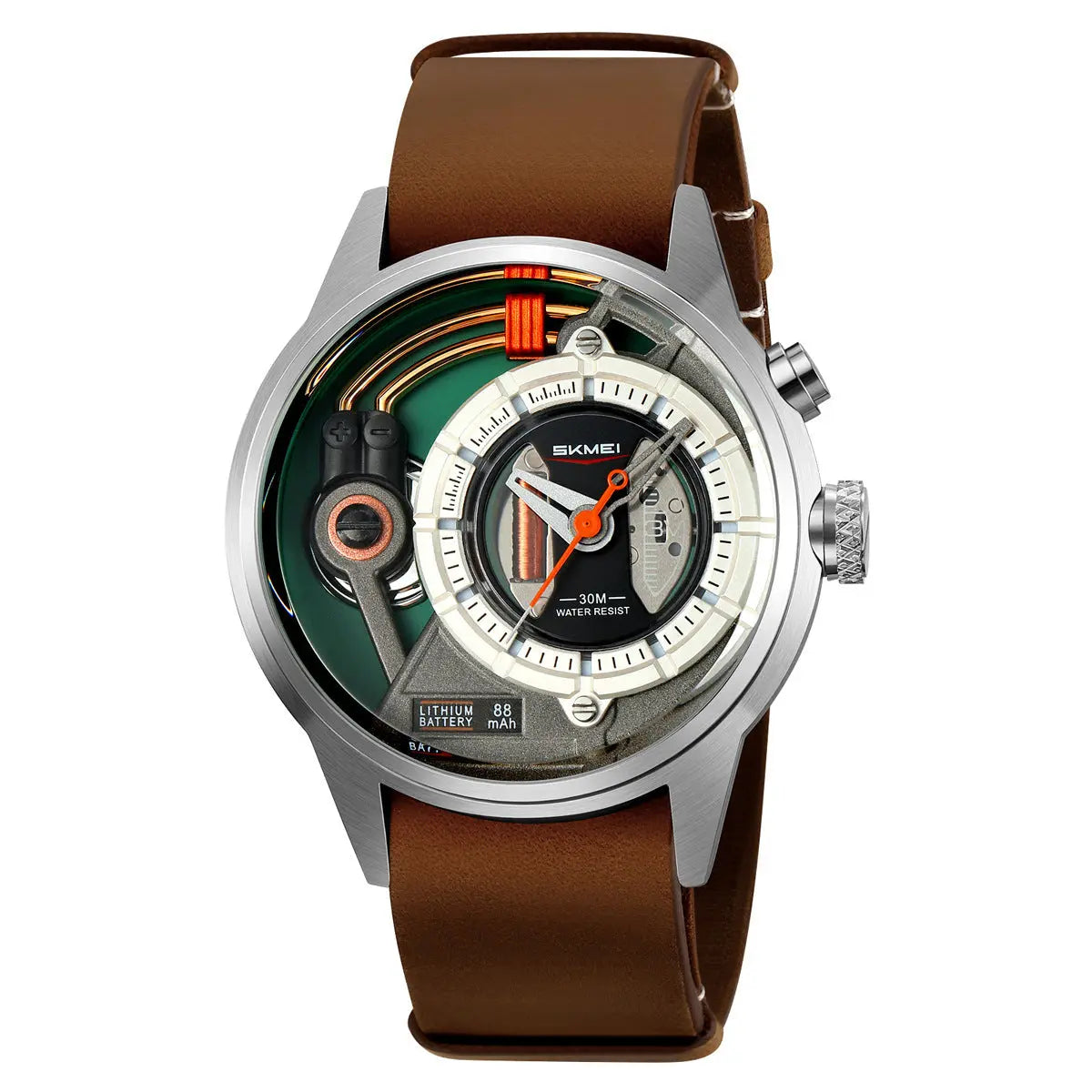 Shimei 2333 Creative Leather Belt Quartz watch for Men Skmei
