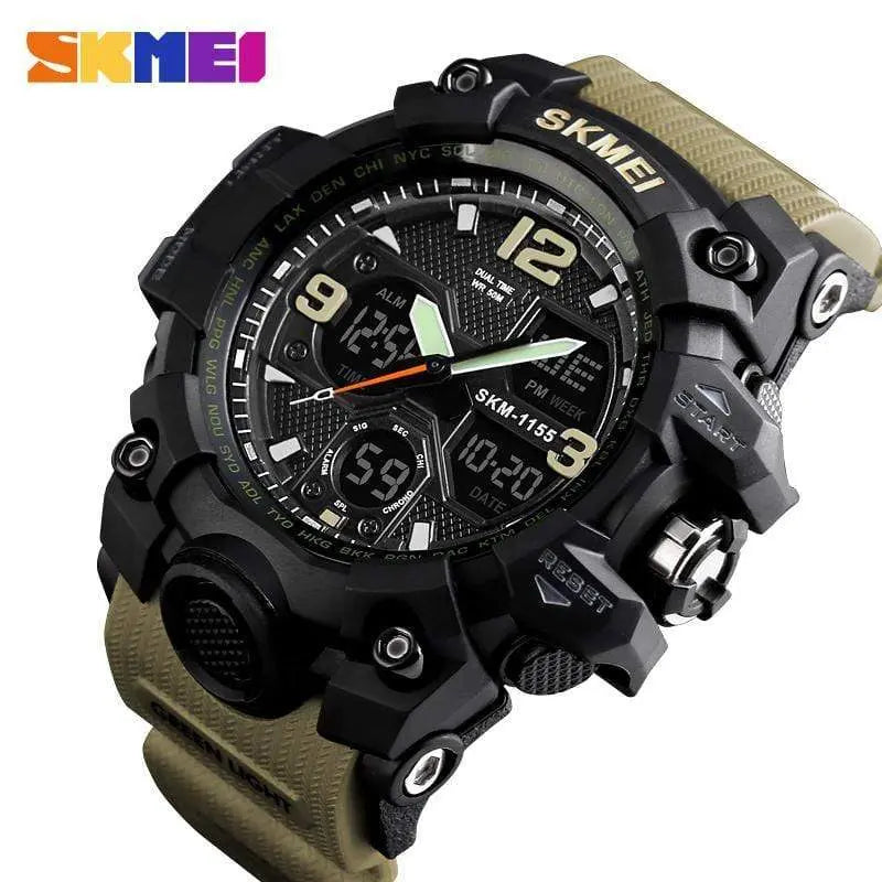 Skmei 1155B Original Analog Digital waterproof Sports watch for men Skmei