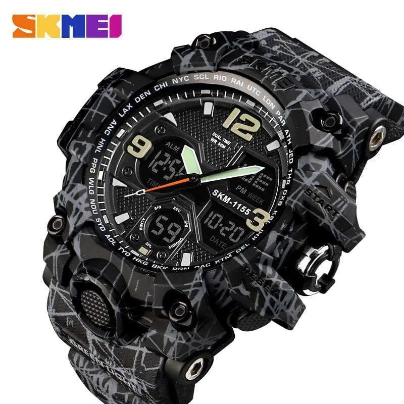 Skmei 1155B Original Analog Digital waterproof Sports watch for men Skmei