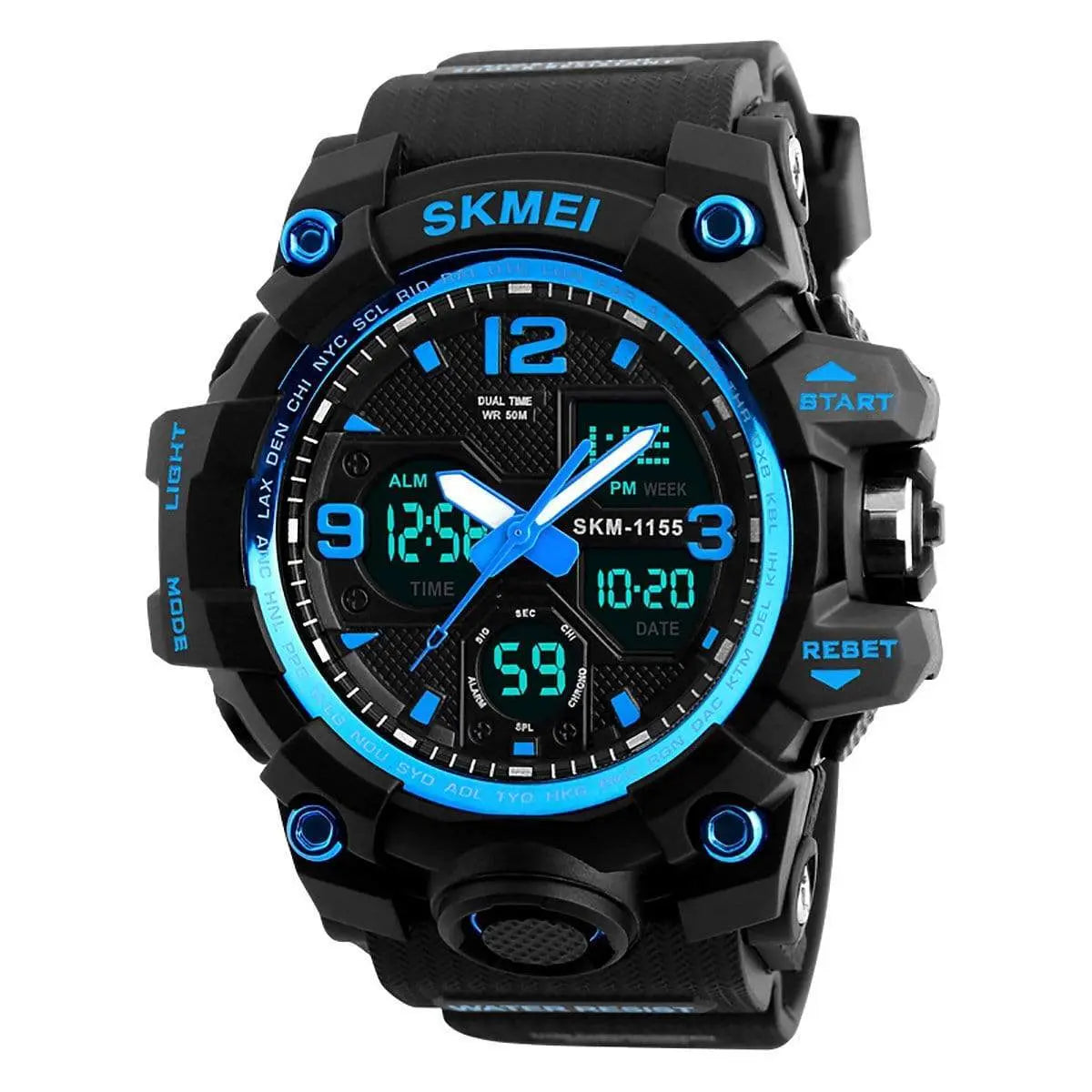 Skmei 1155B Original Analog Digital waterproof Sports watch for men Skmei