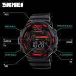 Skmei 1243 Original Digital waterproof Sports wrist watch Chronograph for Boys For Men Skmei