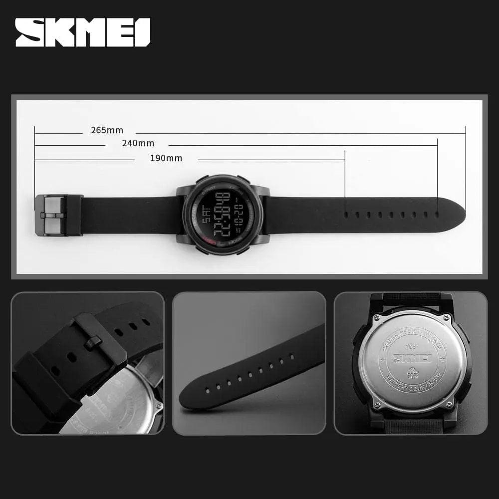 Skmei 1257 Original Digital Round waterproof watch for Men Skmei