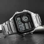 Skmei 1335 Original stainless steel square dial sport Digital watch wrist watch for Men Skmei