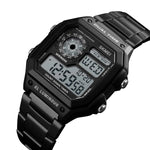 Skmei 1335 Original stainless steel square dial sport Digital watch wrist watch for Men Skmei