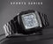 Skmei 1381 Original Steel Body Square Dial Luxury Digital Watch For Men