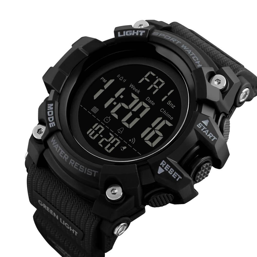 Skmei 1384 Original Digital Waterproof Sports Watch For Men Black - Skmeico