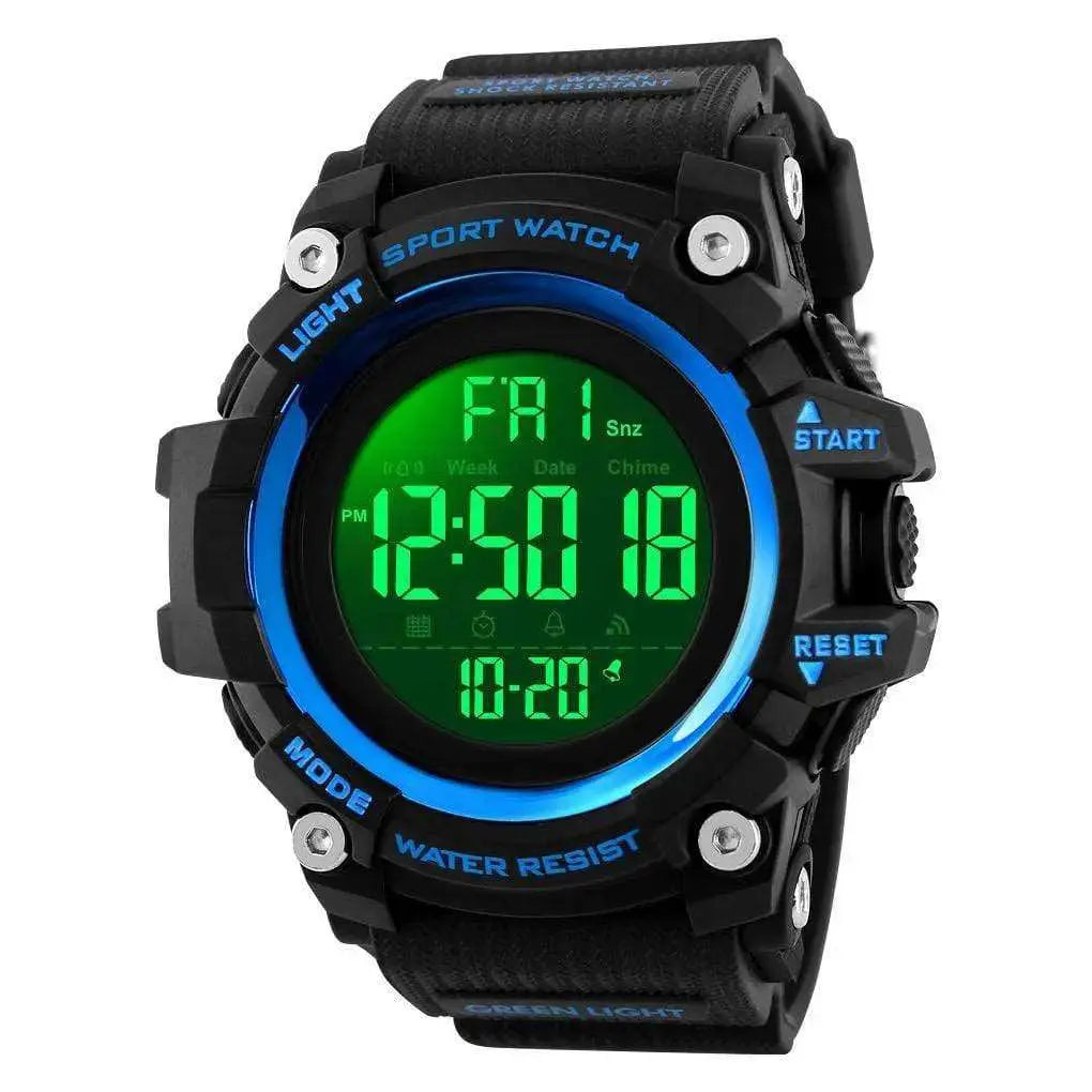 Skmei 1384 Original Luxury Men Wrist Watch Waterproof LED Electronic Digital Male Watch Countdown Stopwatch Sport Watch Mens Watches Skmei