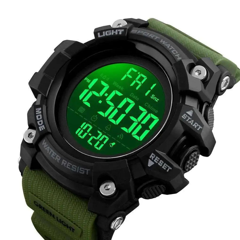 Skmei 1384 Original Luxury Men Wrist Watch Waterproof LED Electronic Digital Male Watch Countdown Stopwatch Sport Watch Mens Watches Skmei