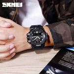 Skmei 1586 Original Relojes 50M Waterproof Military Sport Watch Analog Digital Trendy Wrist Watch for Men Skmei