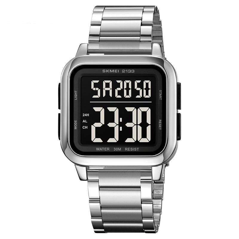 Skmei 2133 New Trend Steel Square dial digital sports watch for Men