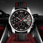 Skmei 9106Original Leather quartz watch sports watch For Men - Skmeico