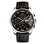 Skmei 9106Original Leather quartz watch sports watch For Men - Skmeico
