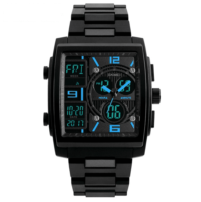 Skmei Analog Digital Plastic Square Sports Watch For Men 1274 Original - Skmeico