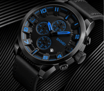 Skmei Chronograph Genuine Leather Quartz watch For Men 1309 Original - Skmeico