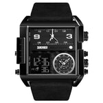 Skmei Square Large Dial Watch 3 time watch for Men 1391 Original - Skmeico