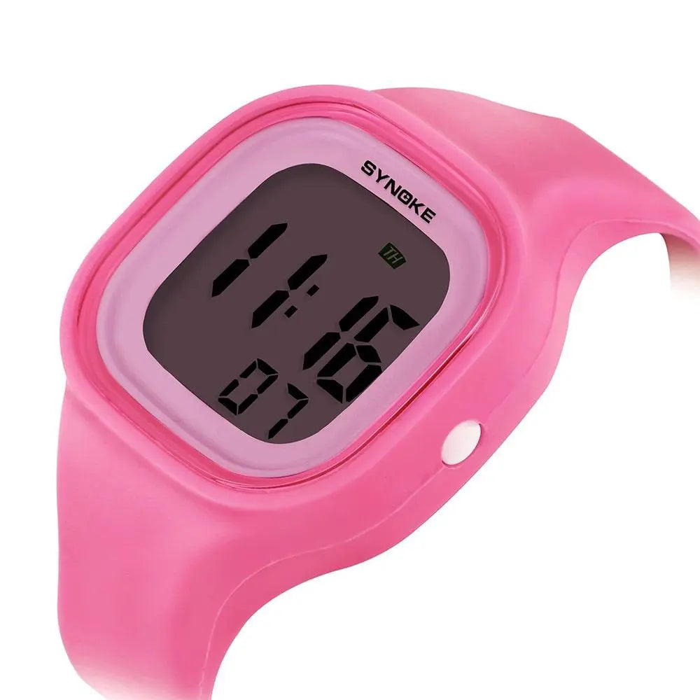 Synoke 66896 Digital Multicolor Light waterproof watch for Women & Girls Synoke