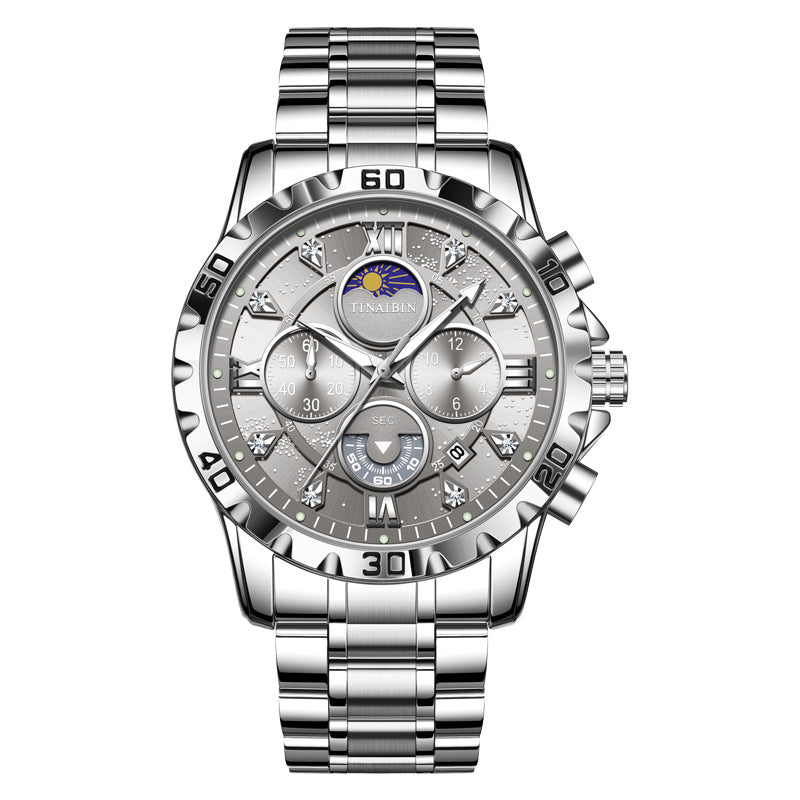 TINAIBIN Multi-functional High-grade Luminous Quartz Watch For Men TIN6626 - TempoqWatch