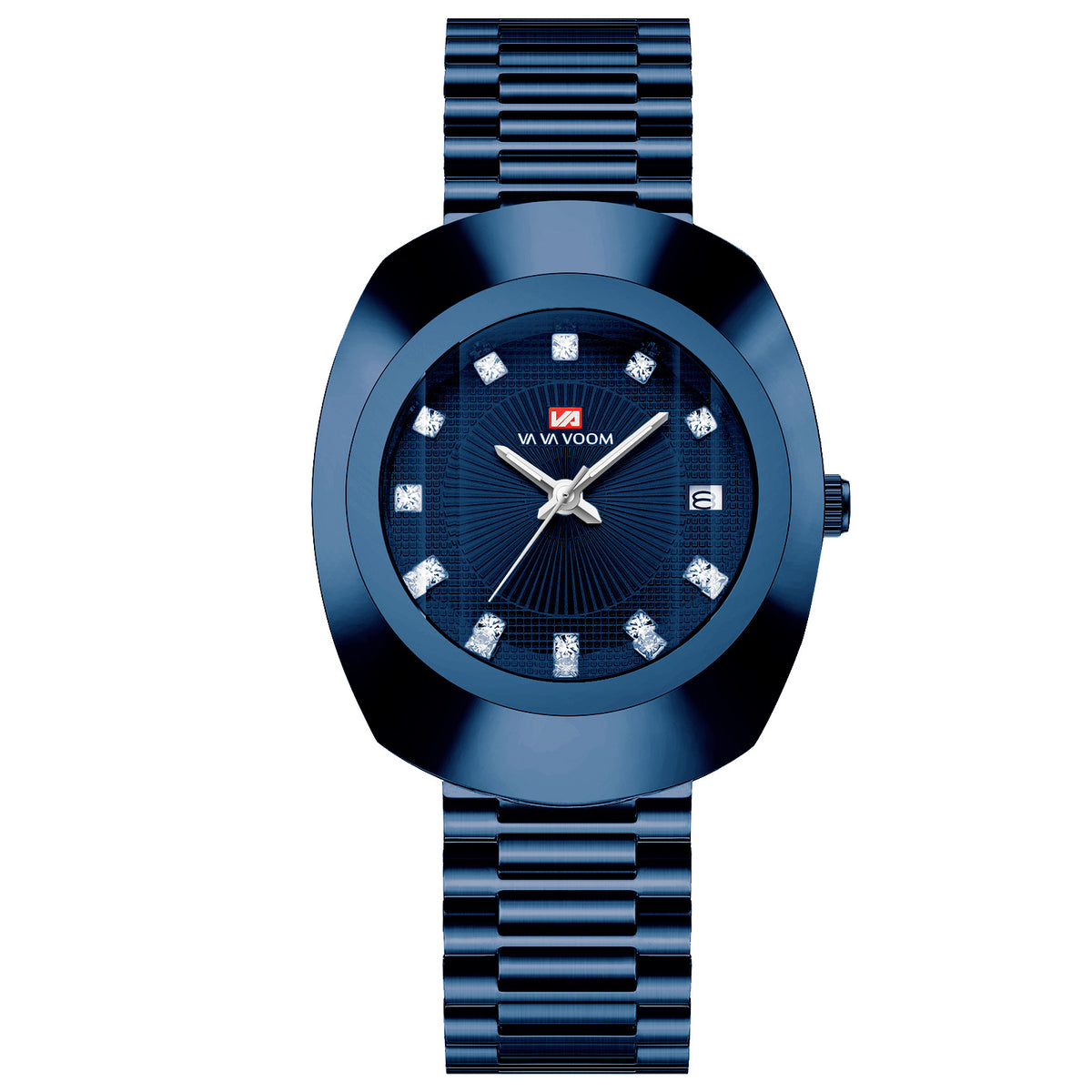 Va Va Voom Couple Quartz Watch Yellow Gold Diamond Waterproof Steel Belt Watch