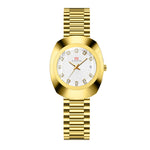 Va Va Voom Couple Quartz Watch Yellow Gold Diamond Waterproof Steel Belt Watch