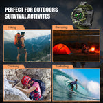 Waterproof Dual Display Electronic Tactical 23 in 1 Bikers Riders Sports Watch For men