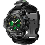Waterproof Dual Display Electronic Tactical 23 in 1 Bikers Riders Sports Watch For men