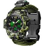Waterproof Dual Display Electronic Tactical 23 in 1 Bikers Riders Sports Watch For men