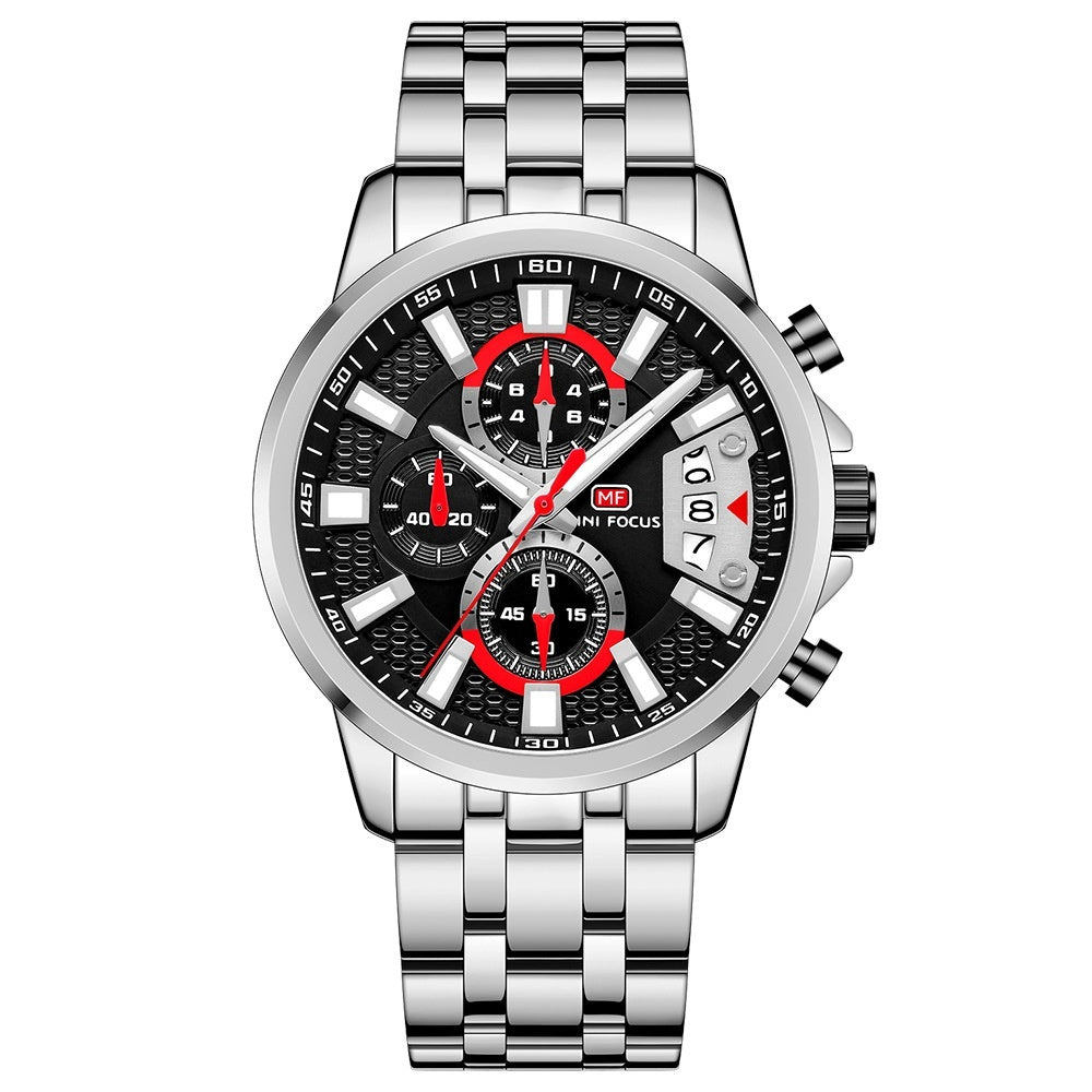 Mini Focus MF0352G Quartz Watch Magic Color Ring Multifunctional quartz watch for Men Mini Focus