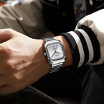 Curren 8460 Unisex Square Couples Watch for Men & Women