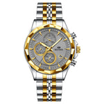 Bestwin BW1734 Luminous thin steel quartz watch for men