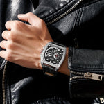 Sanda 5308 Three Eyes And Six Needles Quartz Watch For Men Large Dial