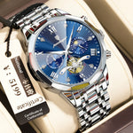 Poedagar 938 Moonphase Multifunctional Quartz Watch For Men