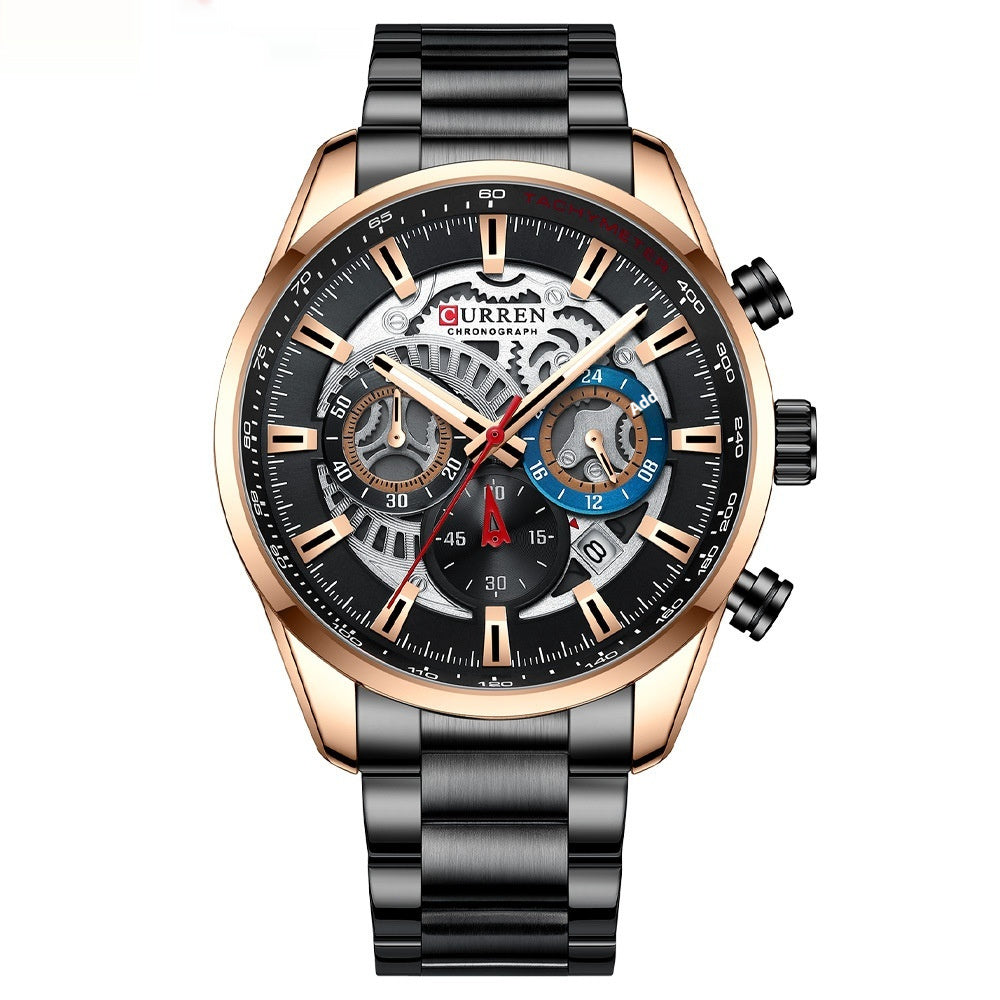 Curren 8391 Chronograph Six-Hand Quartz Watch for men